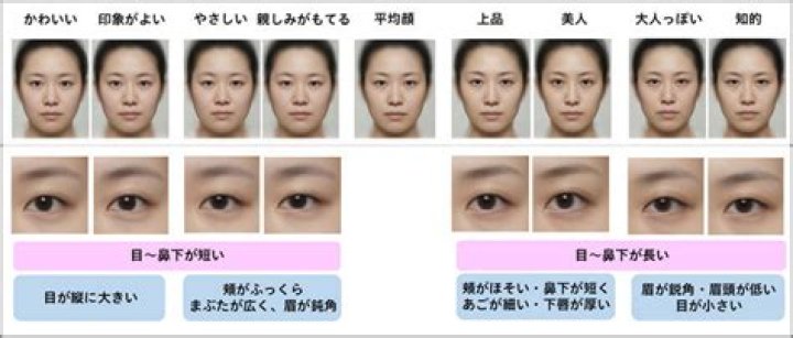 ひょうたん顔の印象を持たれる顔立ちの特徴